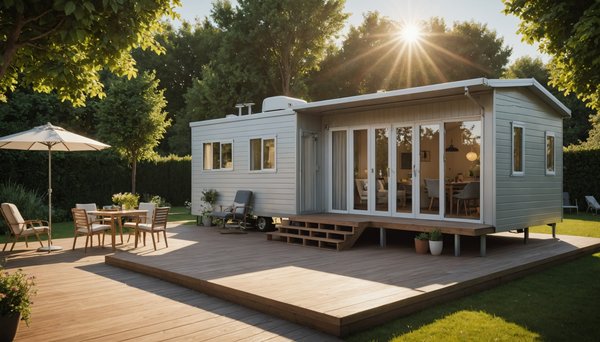 Plaisir et liberté : Location mobil-home naturiste dans un village naturiste avec terrasse et barbecue